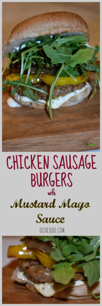 Chicken Sausage Burgers with Ina's Mustard Mayo Sauce