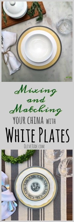 Mixing and Matching Your China with White Plates