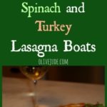 Spaghetti Squash, Spinach, and Turkey Lasagna Boats