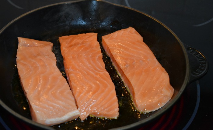Crispy Salmon of Roasted Fennel and Leeks