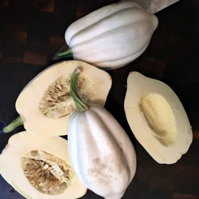 Once baked and fluffed, this squash looks just like its namesake and is a healthy and fulfilling alternative to the real thing.