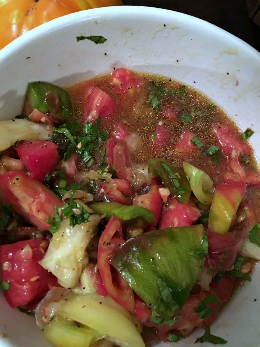 Heirloom Tomatoes and Burrata
