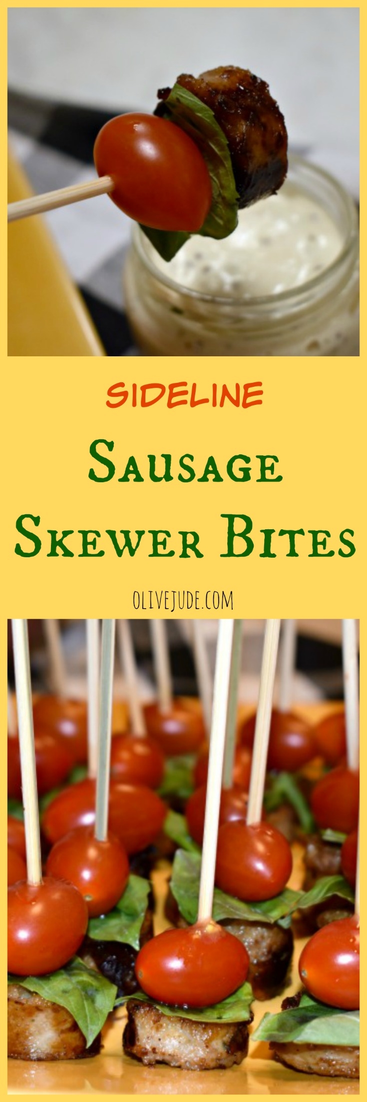 Sideline Sausage Skewer Bites