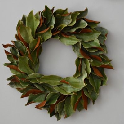 DIY: $15 Dried Magnolia Wreath