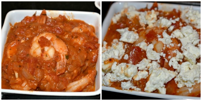 Baked Tomatoes and Feta with Shrimp
