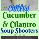 Chilled Cucumber and Cilantro Soup Shooters