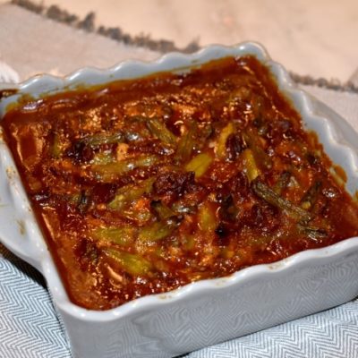 Jude's Smothered Barbecue Bacon Green Beans
