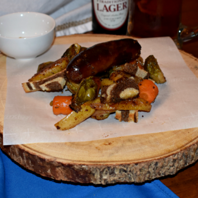 Sheet Pan Beer Brats and Vegetables: An Oktoberfest Dinner