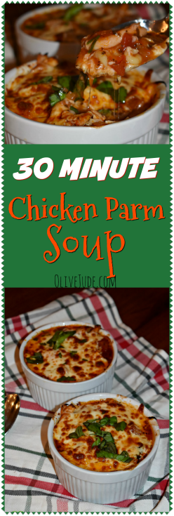30 Minute Chicken Parm Soup #30minutesoup #chickenparm #chickenparmsoup #easysouprecipe