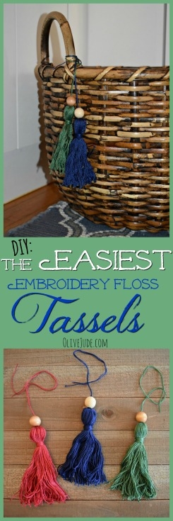 DIY: The Easiest Embroidery Floss Tassels