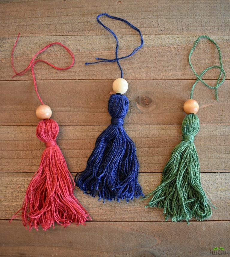 DIY The Easiest Embroidery Floss Tassels Olive Jude