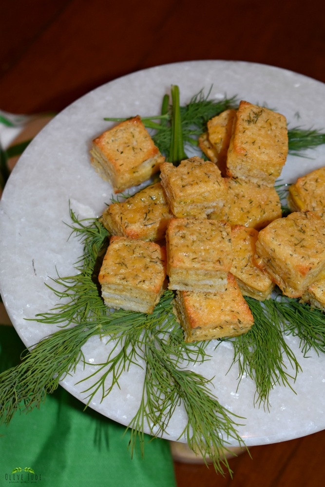 Toasted Cheese and Dill Hors d'oeuvres