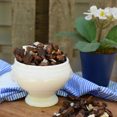 Coffee Roasted Almonds and Chocolate Coconut Snack Mix