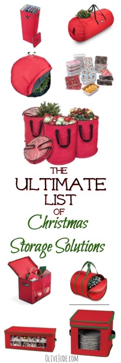 The Ultimate List of Christmas Storage Solutions #christmasorganization #christmasstorage #storageideas #holidaystorage