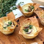 Easy Baked Apricot and Brie Wonton Bites